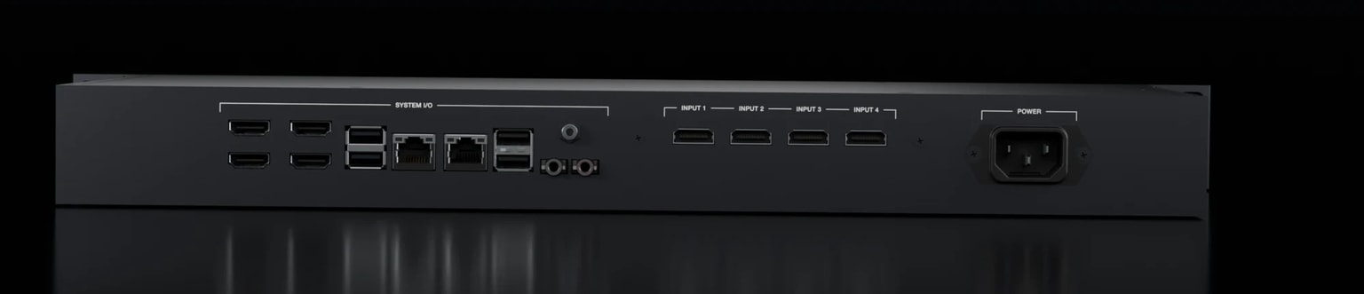 Connecteurs du panneau arrière du Director 4K