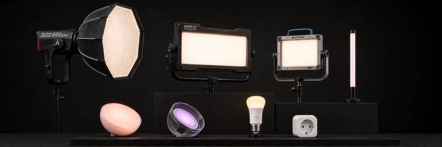 Éclairages de studio DMX et lumières de décor Zigbee
