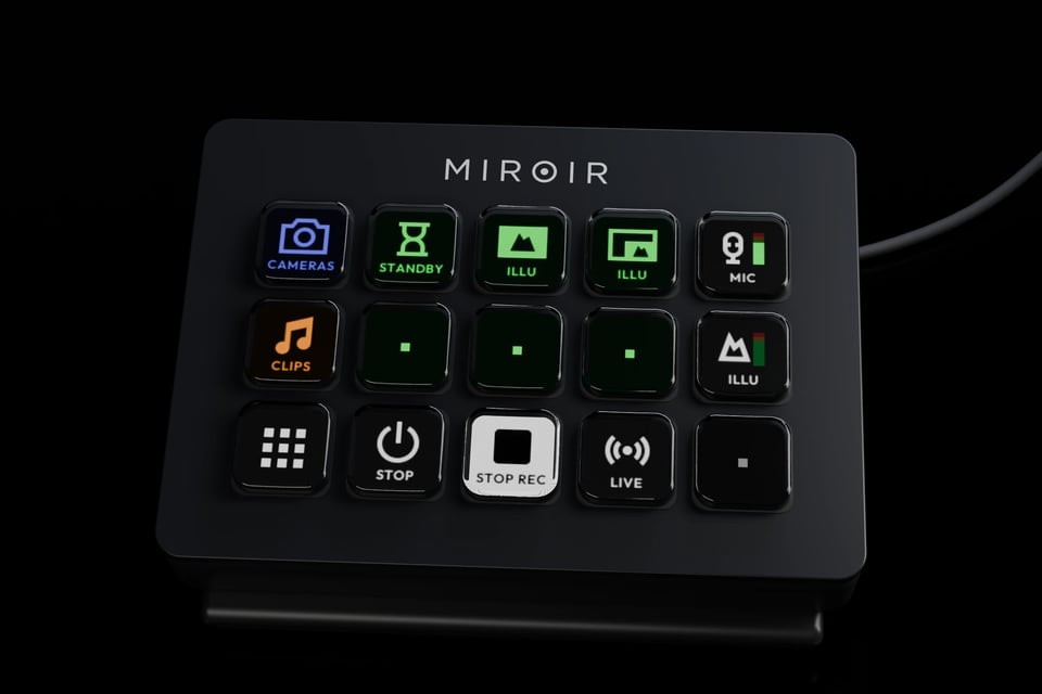 Stream Deck configuré pour piloter le Director 4K